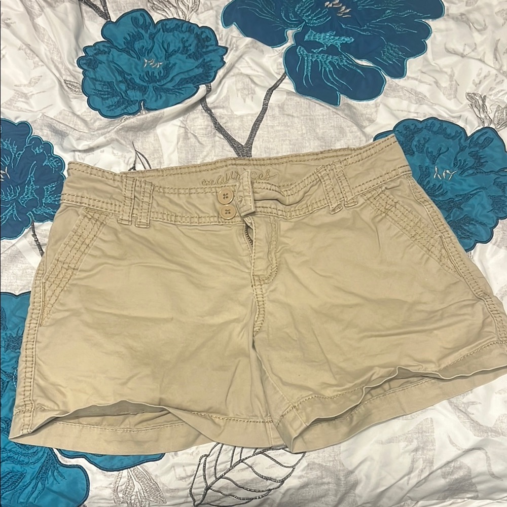 Casual Tan Women Shorts